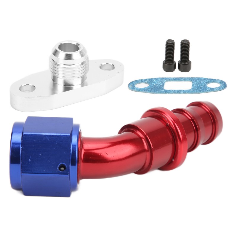AN10 Turbo Oil Return Drain Flange 45 Degree Replacement for