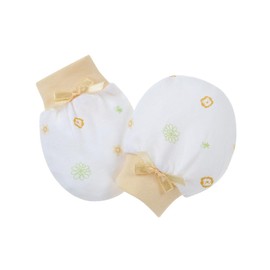 Simba Design 100% Natural Cotton Baby Mittens- Super Soft (Yellow)