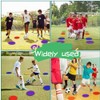 Jindizi 6pcs Football Logo Discs - Rubber Training Circles for