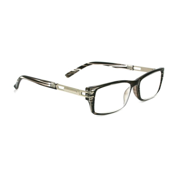 The Hudson, Premium Reading Glasses, Unisex Rectangular Premium Reading Glasses.+1.25