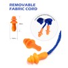12 Pairs Corded Silicone Ear Plugs - Individually Wrapped -