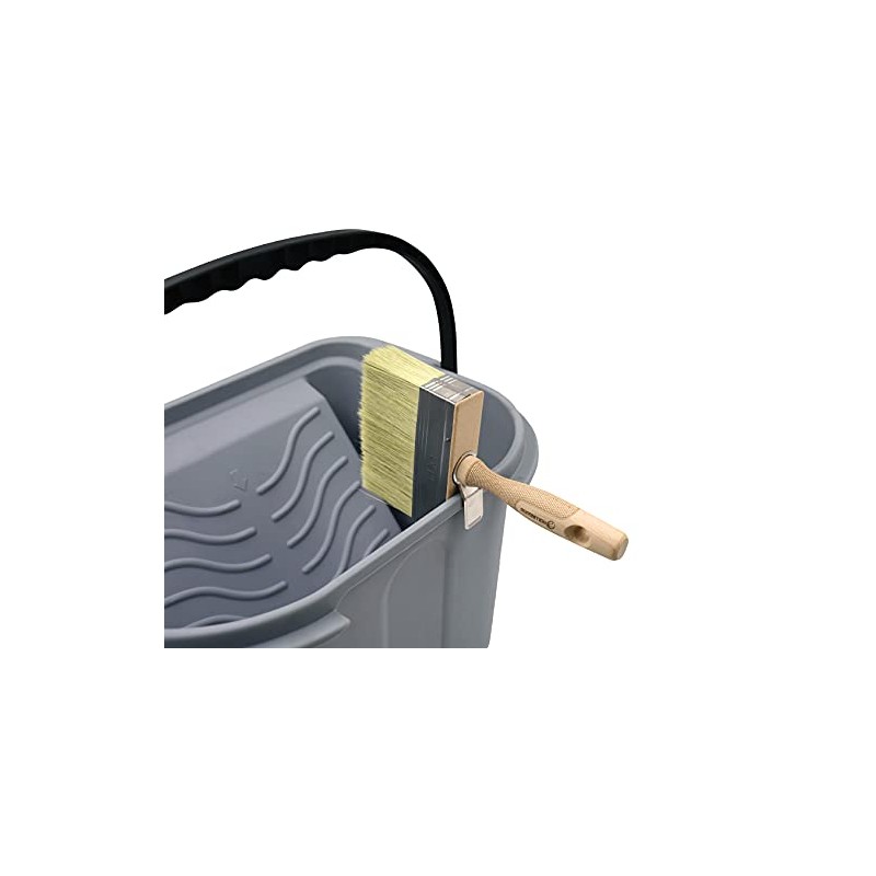ROLLINGDOG Limewash Brush - 5.5" Deck Stain Brush Wood Handle