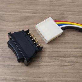 Gebildet 2 Pieces Universal 5-Pin Car Window Switch, Car Control Master Rocker Switch with Switch and Wiring Harness, Momentary Glass Lifter Switch, DC 12V