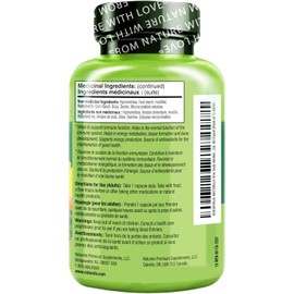 NATURELO Mens Multivitamins - One Daily Multivitamin for Men with Vitamins, Minerals & Organic Whole Foods, Boost Energy & Health, Non-GMO, 60 Vegetarian Capsules