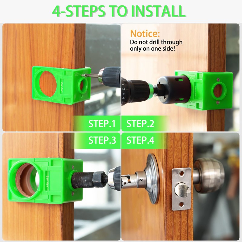 RKK 1-3/8" - 1-3/4" Door Lock Installation Kit Door Hole