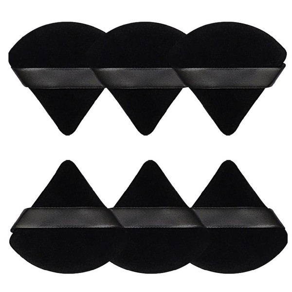 Pimoys Pimoys 6 Pcs Powder Puff Face Soft Triangle Makeup