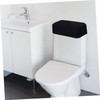 UKCOCO Black Toilet Tank Lid Cover Washable Replacement for Bathroom