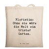 Mr. & Mrs. Panda Tragetasche Spruch Floristin Garten - Geschenk,