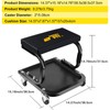 FreekyFit Mechanic Rolling Stool with Wheels, Car Creeper Seat with