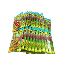 WARM FUZZY Toys Full Case (24) Mega Stretch Snake Toy| Stretches to 5 Feet | 2 Assorted Styles of Realistic Snake Toys Great for Party Favor, Prize Box, PTA Carnival or School Fundraisers