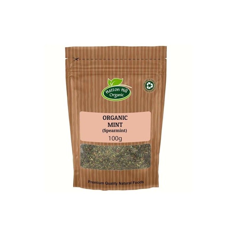 Organic Mint (Spearmint) 100g by Hatton Hill Organic | Refreshing