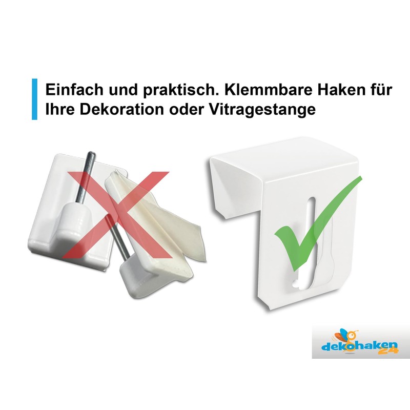 Decorative Window Hooks Universal 12 to 20 mm Pack of