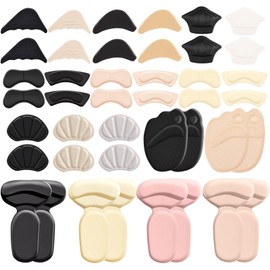 QIYUDA 21Pairs High Heel Pads for Shoes Women, Comfort Anti-slip Shoe Cushion Inserts Filler
