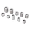 33PCS M8x1.25 Threaded Insert Assortment Kit Stainless Steel Thread Reducer