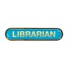 Capricornone Librarian Gel Domed Cyan School Bar Badge