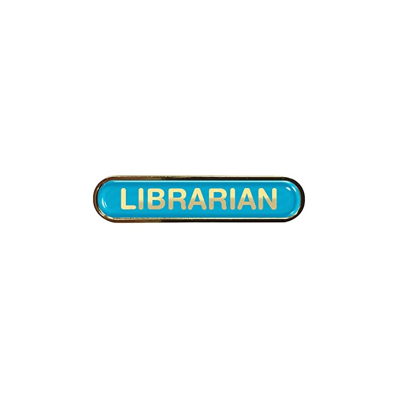 Capricornone Librarian Gel Domed Cyan School Bar Badge