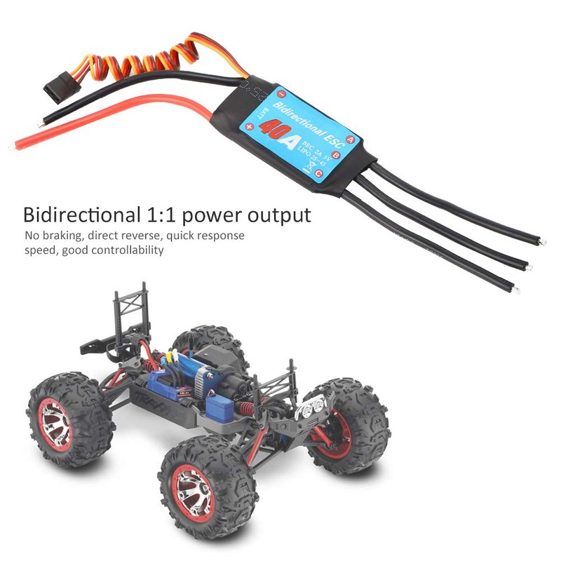ESC Brushless 2-Way Brushless ESC Electronic Speed Controller for RC