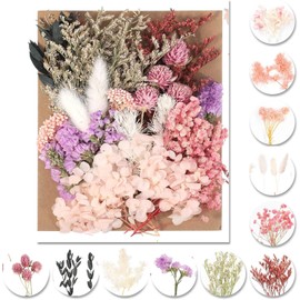 Dried Flowers for Crafts, Natural Dried Flowers, Small Set for Art, DIY, Resin, Scrapbooking, Crafts, Cards Making