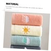 CORHAD 3Pcs Cotton Washcloths for Soft and Absorbent Towels Cute