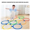 10PCS Kids Exercise Hoops Jumping Hopscotch Game Rings for Sensory