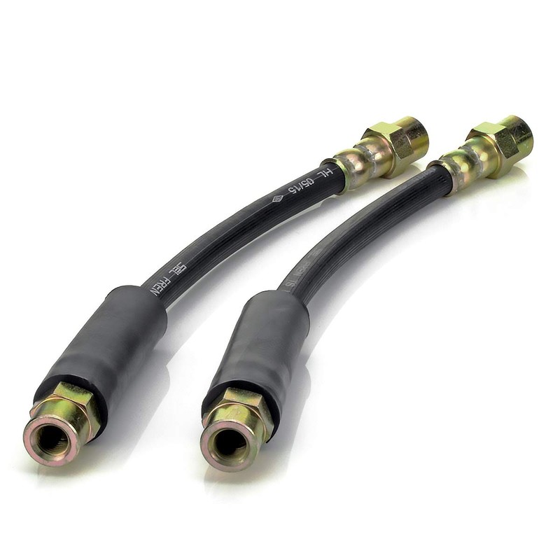 LST 4x Bremsschlauch Set vorne hinten + Halteklammer f Plus