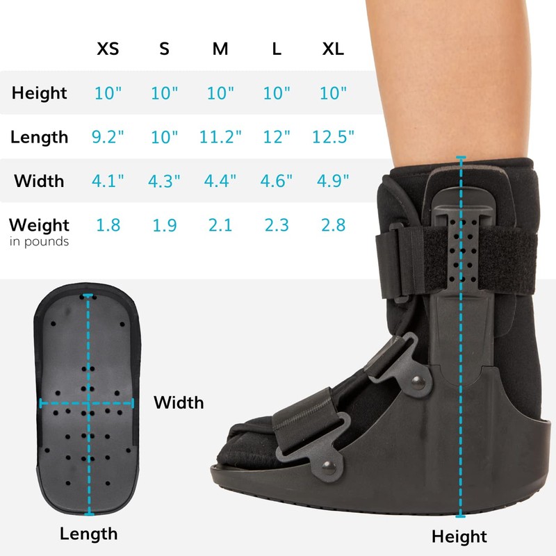 BraceAbility Short Walking Boot - Orthopedic Medical Walker Cast for
