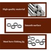 50 Pack Fly Fishing Tippet Rings, 2mm Tippet Rings Stainless