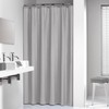 Sealskin Granada Shower Curtain, PEVA, Light Grey, 120 x 200