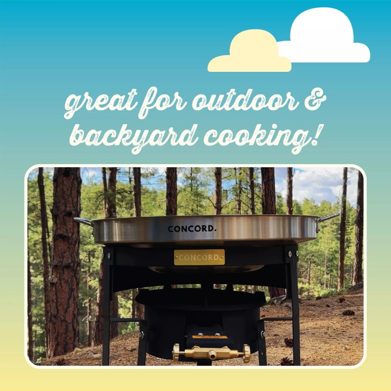 CONCORD 13" Roadster Burner Cast Iron Single Propane Wok Burner