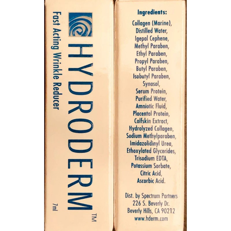 Hydroderm Original Fast-Acting Face Wrinkle Reducer Serum - 2 Bottle,