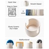 Zoeeker Sponge Holder for Kitchen Sink, Ceramic Dish Sponge Drying