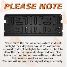 TripleAliners Tailgate Mat Compatible with Ford F-150 2021-2025 Accessories Truck Tailgate Liner All-Weather Protector Cargo Cover Custom Fit for F150 (Not Fit Work Surface or Pro Access Tailgate)
