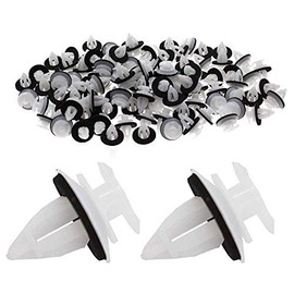 Huhne 100pcs 51418224768 Plastic Rivet Clips Door Panel Auto Fasteners Trim Panel Push Retainer for E46 E53 E90 E91 E70