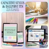 30 Pcs Beaded Pens with Stylus Tips Plastic Beaded DIY