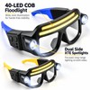 Rechargeable LED Light Glasses for Hands-Free Work – Motion Sensor,