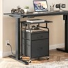 Printer Stand, Printer Table with Drawers, Mobile Filing Cabinet with