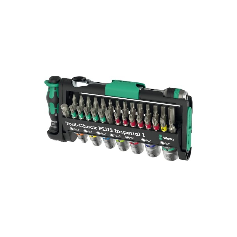 Wera 5049060001-39-Piece Tool Set, 19cm, Blend Material, 1/4 Drive System,