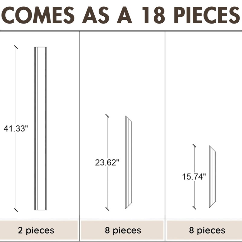 Wainscoting Panels - Peel and Stick 4 Bottom Frame |