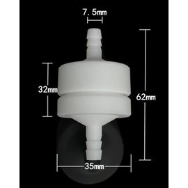 LUERFLEX Lab Filter Holder Reusable Barbhead Filter PTFE ID 25mm Pack of 1
