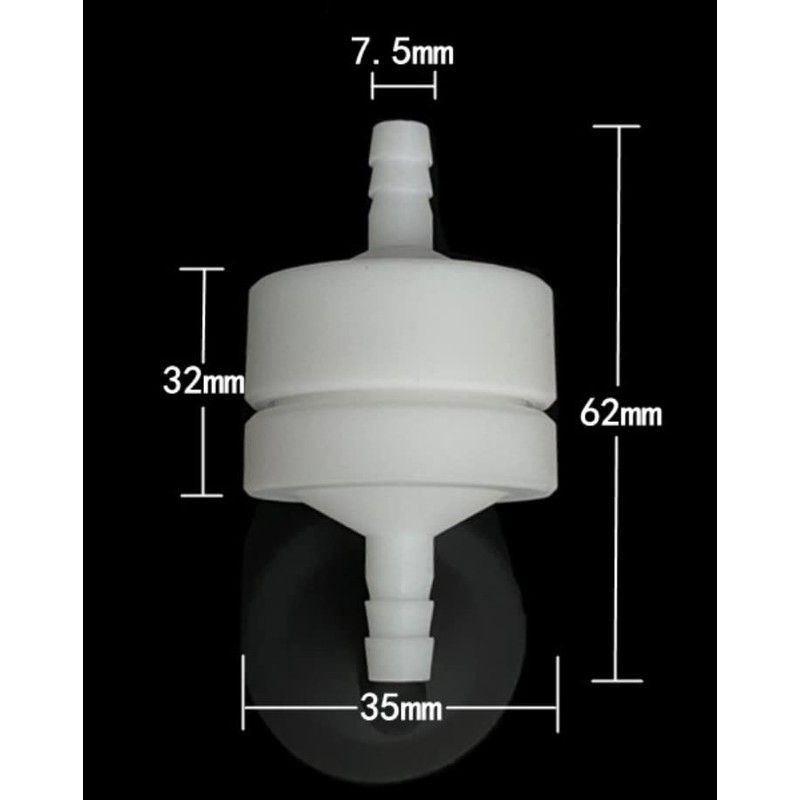 LUERFLEX Lab Filter Holder Reusable Barbhead Filter PTFE ID 25mm
