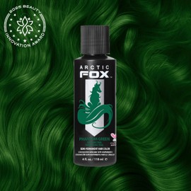 Arctic Fox Semi-Permanent Hair Dye, Vegan & Cruelty-Free, Conditioning Formula, Ammonia & Peroxide Free, Long-Lasting Vibrant Color, Phantom Green, 4 Fl Oz