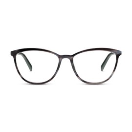 Peepers by PeeperSpecs Women's Bengal Cat Eye Reading Glasses, Charcoal Horn, 2.25