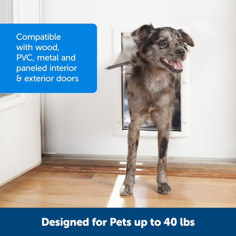 PetSafe Plastic Pet Door - Easy Install for Wood, PVC
