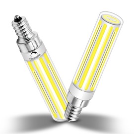 TZHILAN Dimmable E12 LED Bulbs 150W Incandescent Bulb Equivalent,E12 Candelabra Light Bulbs,Super Bright COB 6000K White 15W 1500LM Bulbs for Ceiling Fan Home Kitchen Bathroom Indoor, 2 Pack