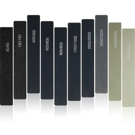 Honoson 20 Pcs Sanding Sticks for Plastic Models Polishing Sticks Assorted Metal and Wood Sanding Tools Accessory for Model Craft Amateur Beginner (Low Grits Rating,Classic Style)