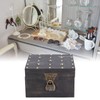 Treasure Props Storage Box with Password Lock Retro Wooden Storage