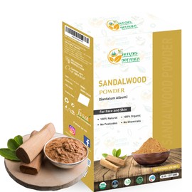 Herbs Botanica Chandan Sandalwood Powder Organic 227gm / 8 oz For Skin, Face Pack, Face Mask, Worship Tilak, Auspicious Occasions 100% Natural, Soothing, Cleansing, Wrinkles