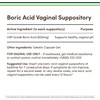 Boric Acid Suppositories (600mg Vaginal Suppository, 60 Count) Supports Vaginal