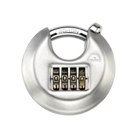 Squire DCL1COMBI 70MM DISC Style Combination Padlock, Silver
