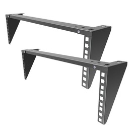 Jingchengmei 2 Pcs of 3U Vertical Wall Mount Rack-Steel Foldable Patch Panel Bracket for 19 inch Network and Data Equipment